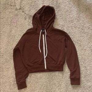 Forever 21 Women’s Basic Fleece Zip Up Hoodie